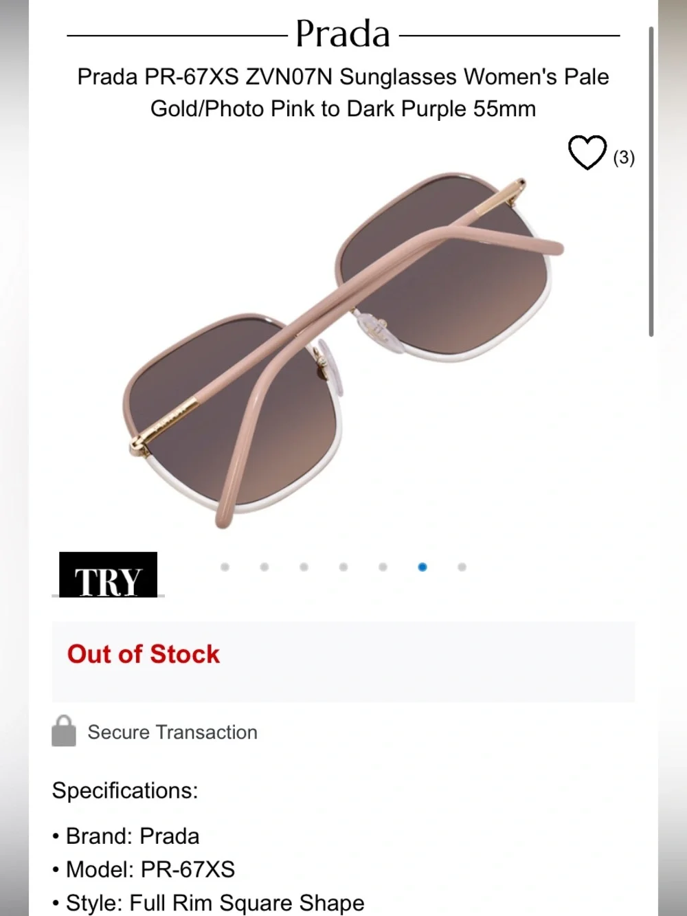 Prada designer sunglasses